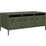 vidaXL Stolić za kavu maslinastozeleni 101,5x50x43,5 cm od čelika | shoptok.hr