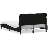  Krevet s madracem crni 140x200 cm od tkanine | shoptok.hr