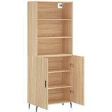  Visoka komoda hrasta sonome 69,5x34x180cm od konstruiranog drva | shoptok.hr