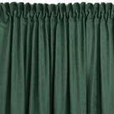  Curtain MILANA color bottle green style classic dragon tape transparent 10 cm with fringe 3 cm chenille 140x270 HOMEDE | shoptok.hr