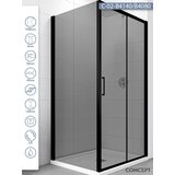 Copen Tuš kabina C-02-B4140/B4080 Atlas Black crni ram 140x80x195cm tamno staklo 6mm | ePonuda.com