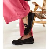 Gemre Black Suede Loafers with Buckle Sardis | ePonuda.com