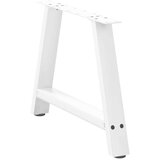  Noge za klubsko mizico v obliki črke A, 2 kosa, bele barve, 70 x (42-43) cm, jeklo, (22123955) | Shoptok.si