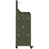  Količar za alate s policom Maslinasto zelena 65 x 35 x 111 cm | shoptok.hr