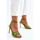 Kesi Women's High Heel Sandals Green My Darling Cene