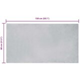 vidaXL Faux Rabbit Fur Rug Siva 80 x 150 cm Poliester | shoptok.hr