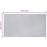 vidaXL Umetno zajčje preproga Siva 80 x 150 cm Poliester | Shoptok.si