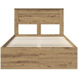  Krevetna konstrukcija Umjetnička hrastovina 120 x 190 cm | shoptok.hr