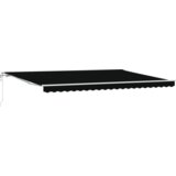 vidaXL automatska uvlačiva tenda crna 500x300 cm, zamjenski materijal za tenda 5x3 m okvir crna | shoptok.hr