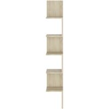  Zidne kutne police boja hrasta sonome 20 x 20 x 127,5 cm drvene | shoptok.hr