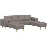  Kauč za dnevni boravak 3 pcs Sivo-smeđa Poliester | shoptok.hr