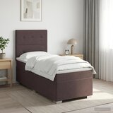  Boxspring krevet s madracem Tamno smeđa 100 x 200 cm Tkanina | shoptok.hr