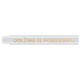 HEKA Zložljivi meter (Dolžina: 2 m, Bela, Natis: DOLŽINA JE POMEMBNA!) | Shoptok.si