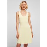 UC Ladies Women's modal short dress with back trousers, soft yellow | shoptok.hr