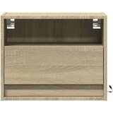 vidaXL Zidni noćni ormarići s LED svjetlima 2 kom boja hrasta sonome | shoptok.hr