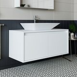 Hanah home kupatilski ormarić sa lavaboom 1716, 100 cm, mat beli | Eponuda.com
