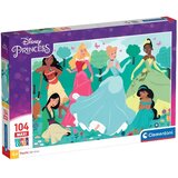 Clementoni Disney+Princeze prijateljice 104-dijelna maxi supercolor slagalica - | shoptok.hr