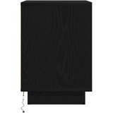  Noćni ormarići s LED svjetlima 2 kom crni 38x34x50 cm | shoptok.hr