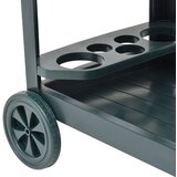 vidaXL Kolica za piće zelena 69 x 53 x 72 cm plastična | shoptok.hr