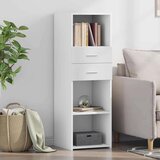 vidaXL Visoka komoda bijela 40 x 42,5 x 124 cm od konstruiranog drva | shoptok.hr