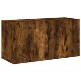 Maison Chic Stenska TV omarica - TV stojalo - Televizijska omarica dimljen hrast 80x30x41 cm, (21699497) Cene