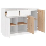  Komoda bijela 110 x 34 x 75 cm od masivne borovine | Eponuda.com