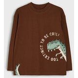 Sinsay Pamučne majice dugih rukava s motivom dinosaura 3 pack | shoptok.hr