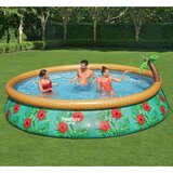 Bestway Napihljiv bazen Fast Set rajske palme 457x84 cm cene