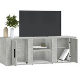 TV ormarić boja betona 100x31,5x35 cm od konstruiranog drva | Shoptok.si