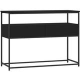  Konzolni stol crni 100 x 40 x 75 cm od konstruiranog drva | shoptok.hr