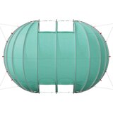  Bazenski šotor dome Zelena 538 x 440 x 204 cm, (5000207952) | Shoptok.si