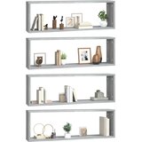  Kockaste zidne police 4 kom boja hrasta 80x15x26,5 cm drvene | shoptok.hr