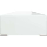 vidaXL Stalak za TV/monitor stakleni bijeli 120 x 30 x 13 cm | shoptok.hr