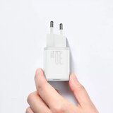 Baseus stenski polnilec Type C Super Si Quick Charger IC PD 30W bel CCSUP-J02/CCCJG30CE | Shoptok.si
