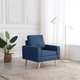vidaXL fotelj iz modrega blaga | Shoptok.si