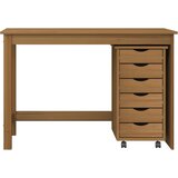  Set stola i pokretnog ormara MOSS 2 pcs Medeno Smeđa | Eponuda.com