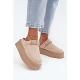 Boto Snow Boots With Decorative Embroidery Beige Selithria | shoptok.hr