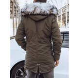 DStreet Men's winter parka jacket green TX4285 Cene