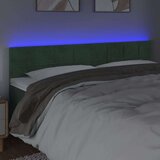  Uzglavlje tamnozeleno 200x5x78/88 cm baršunasto | shoptok.hr