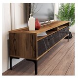 Hanah home tv polica istanbul 2 walnutblack marble | ePonuda.com