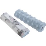 Medi Partners Stroller belt protectors (2 pcs.) cotton + minky – Teddy + blue minky | Shoptok.si