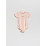 Reserved Bodi kratkih rukava - bež | shoptok.hr