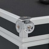  Kovčeg za šminku 37 x 24 x 40 cm crni aluminijski | shoptok.hr