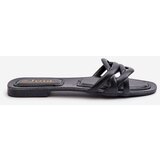 Boto Women's Eco Leather Flat Heel Black Sandals Moldela | ePonuda.com