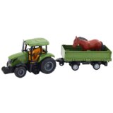 Traktor na daljinsko upravljanje s prikolicom i konjem - 48 cm | shoptok.hr