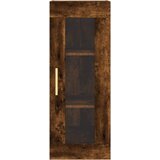  Visoka komoda dimljeni hrast 34,5x34x180cm konstruiranog drva | shoptok.hr