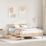 Furnova Posteljni okvir brez vzmetnice 140x190 cm trdna borovina, (21940696) Cene
