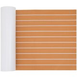 vidaXL ladijska talna obloga Samolepljiva Rjava in bela 240x60 cm EVA pena | Shoptok.si