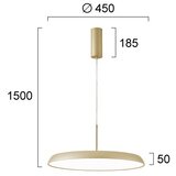  LED luster na sajli ART LED/41W/230V zlatni | Eponuda.com