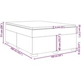vidaXL Box spring postelja z vzmetnico temno siva 160x200 cm blago | Shoptok.si